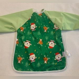 Hi-Sprout Long-sleeve Christmas Bib waterproof.